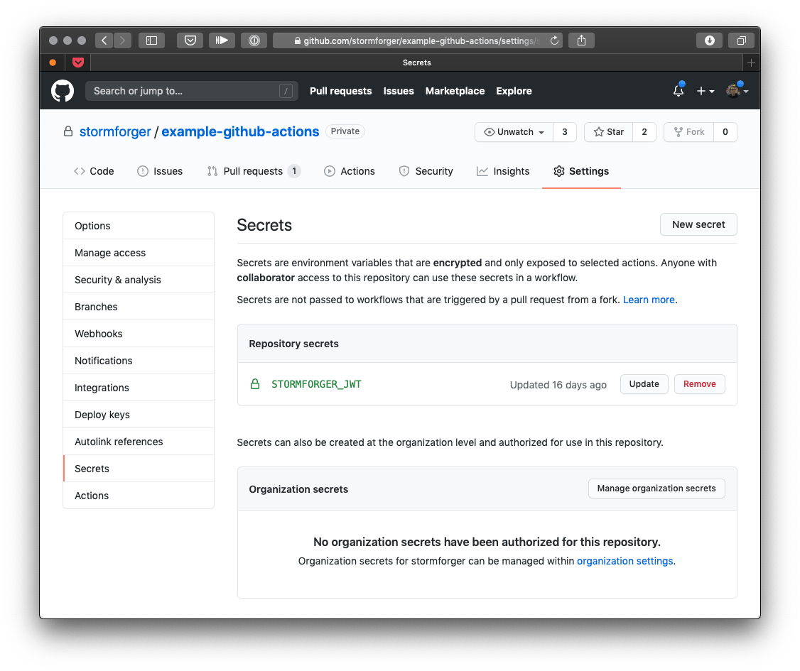 github actions checkout